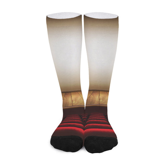 Theater Stage Print Long Socks