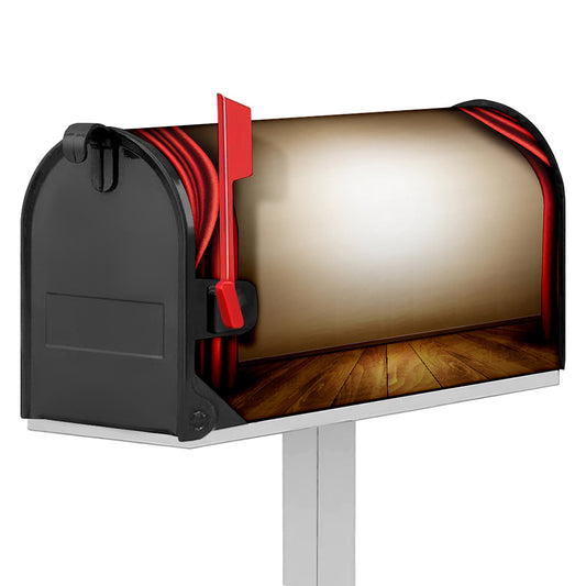 Theater Stage Print Mailbox Cover