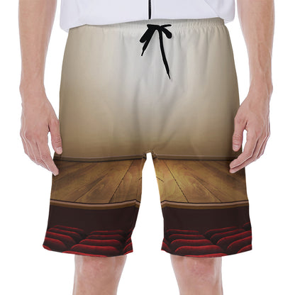 Theater Stage Print Men's Beach Shorts