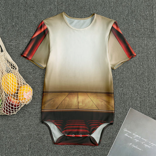 Theater Stage Print Men's Bodysuit