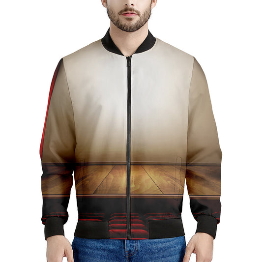 Theater Stage Print Men's Bomber Jacket