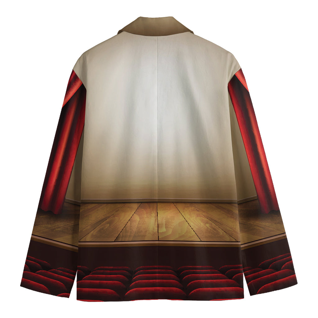 Theater Stage Print Men's Cotton Blazer