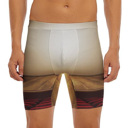 Theater Stage Print Men's Long Boxer Briefs