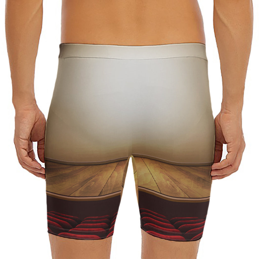 Theater Stage Print Men's Long Boxer Briefs