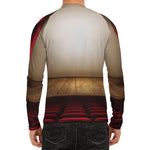 Theater Stage Print Men's Long Sleeve Rash Guard