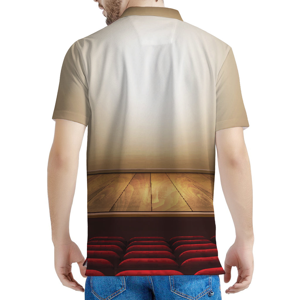 Theater Stage Print Men's Polo Shirt