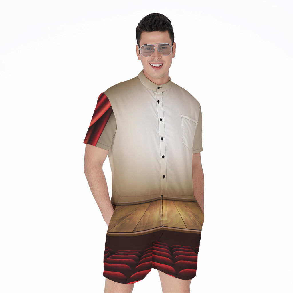 Theater Stage Print Men's Rompers