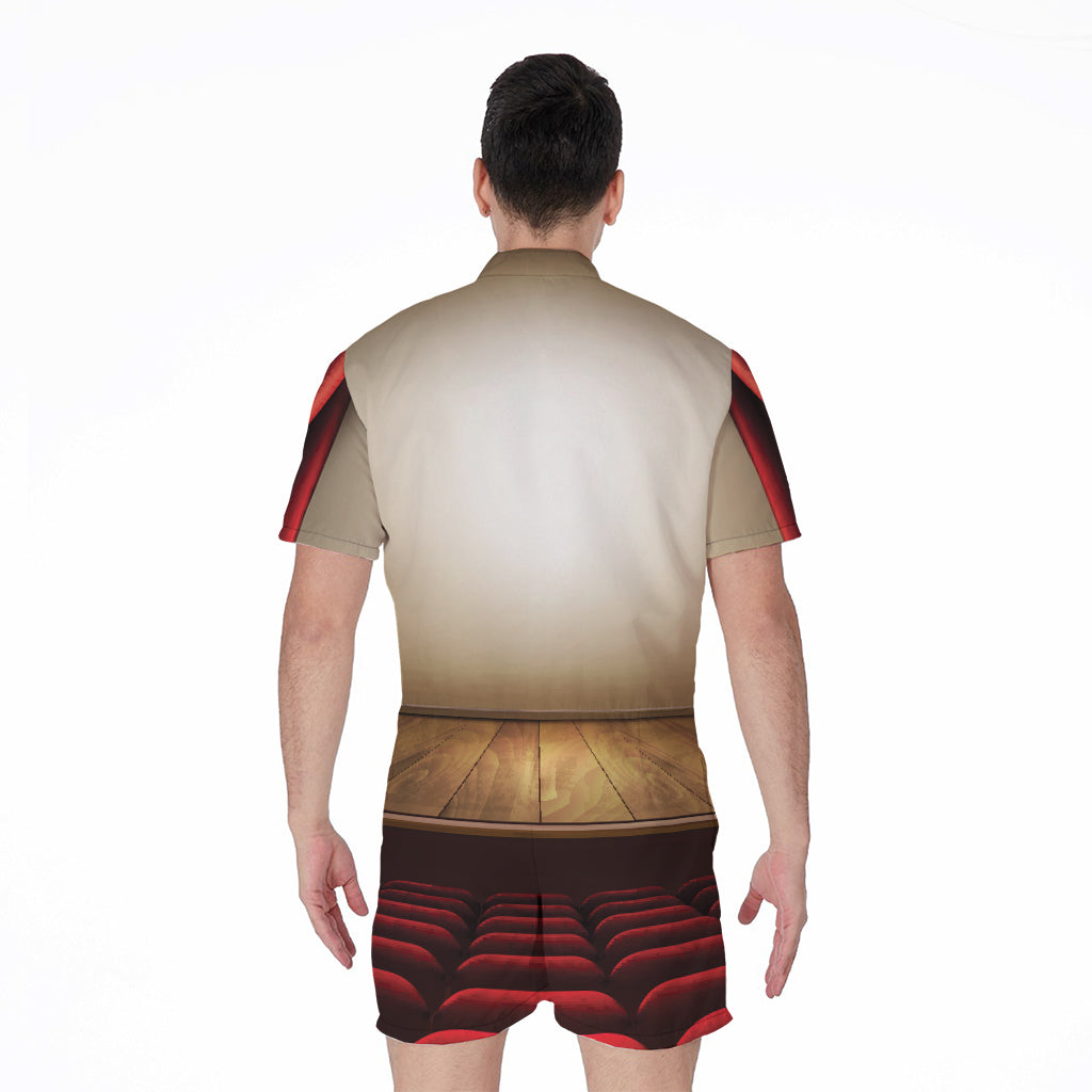 Theater Stage Print Men's Rompers