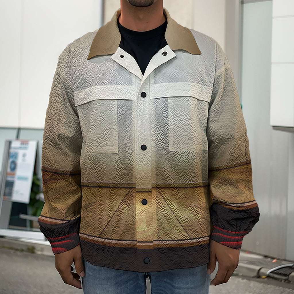 Theater Stage Print Men's Shirt Jacket