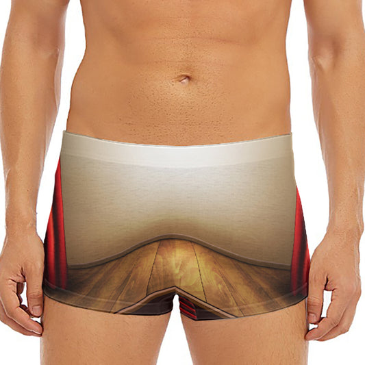 Theater Stage Print Men's Short Boxer Briefs