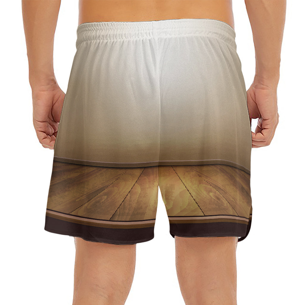 Theater Stage Print Men's Split Running Shorts