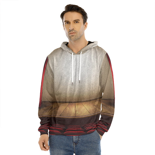 Theater Stage Print Men's Velvet Pullover Hoodie