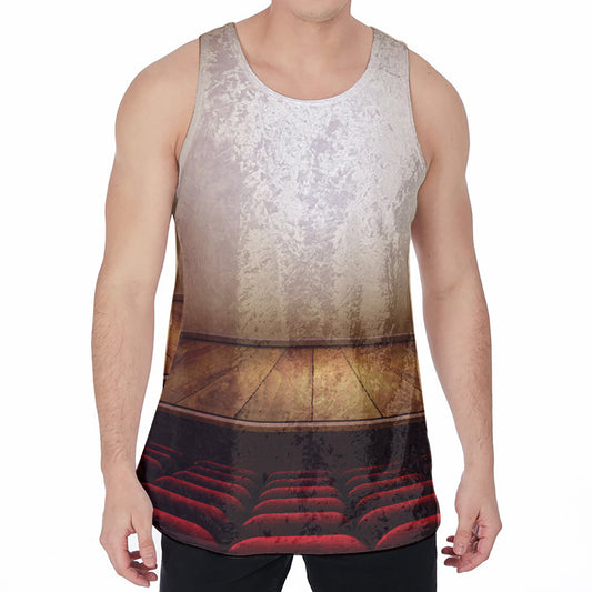 Theater Stage Print Men's Velvet Tank Top