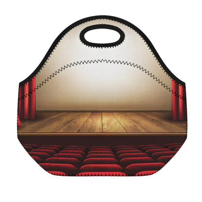 Theater Stage Print Neoprene Lunch Bag