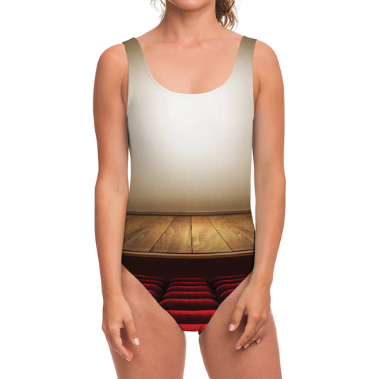 Theater Stage Print One Piece Swimsuit