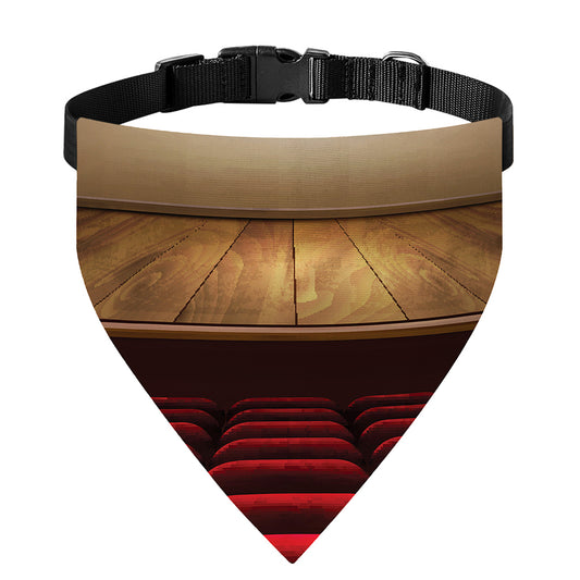 Theater Stage Print Over The Collar Dog Bandana