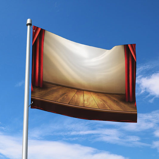 Theater Stage Print Polyester Flag
