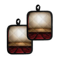 Theater Stage Print Pot Holders