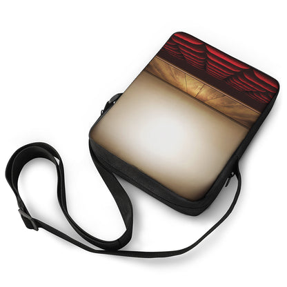 Theater Stage Print Rectangular Crossbody Bag