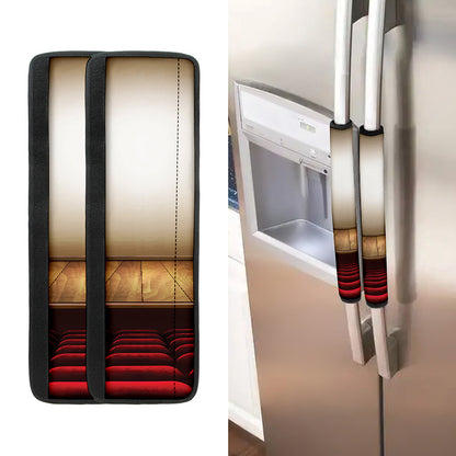 Theater Stage Print Refrigerator Handle Covers