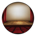 Theater Stage Print Round Floor Mat
