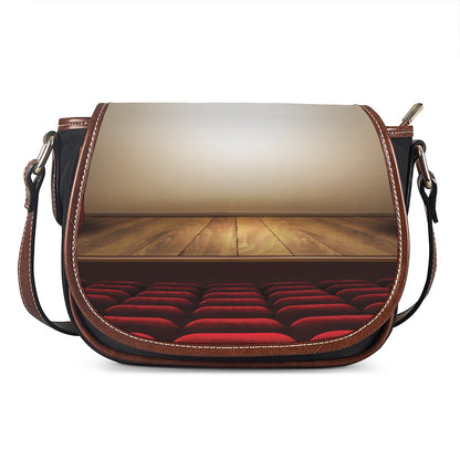 Theater Stage Print Saddle Bag