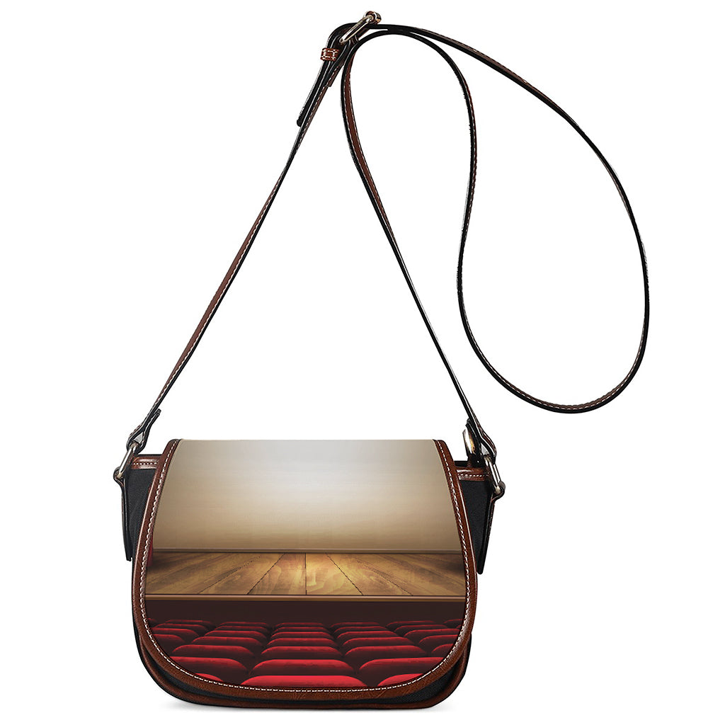 Theater Stage Print Saddle Bag