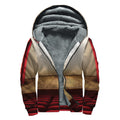 Theater Stage Print Sherpa Lined Zip Up Hoodie