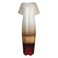 Theater Stage Print Short Sleeve Long Nightdress