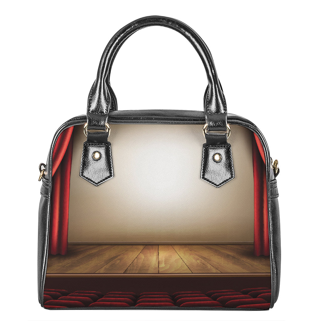 Theater Stage Print Shoulder Handbag