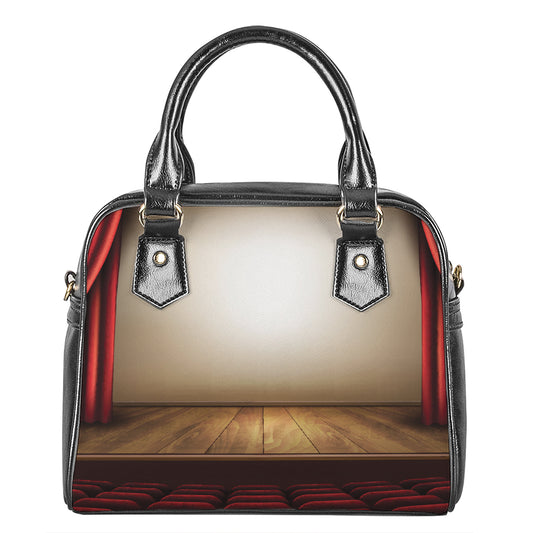 Theater Stage Print Shoulder Handbag