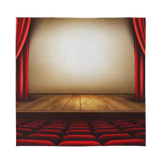 Theater Stage Print Silk Bandana
