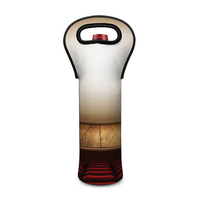Theater Stage Print Single Neoprene Wine Tote