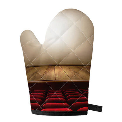 Theater Stage Print Single Oven Mitt