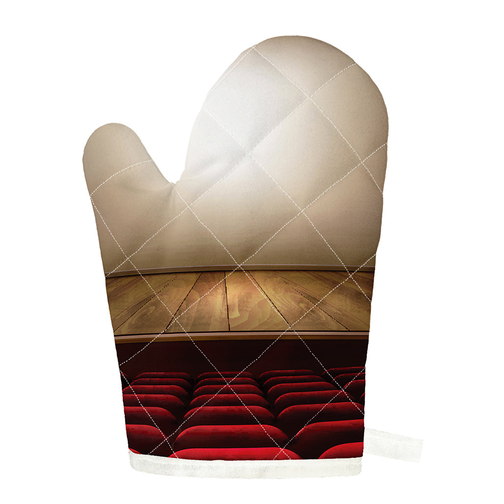 Theater Stage Print Single Oven Mitt