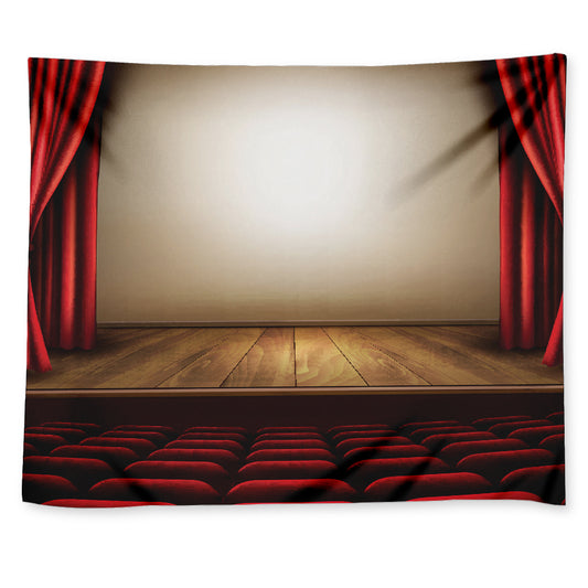 Theater Stage Print Tapestry