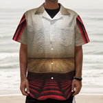 Theater Stage Print Textured Short Sleeve Shirt