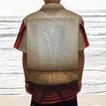 Theater Stage Print Textured Short Sleeve Shirt