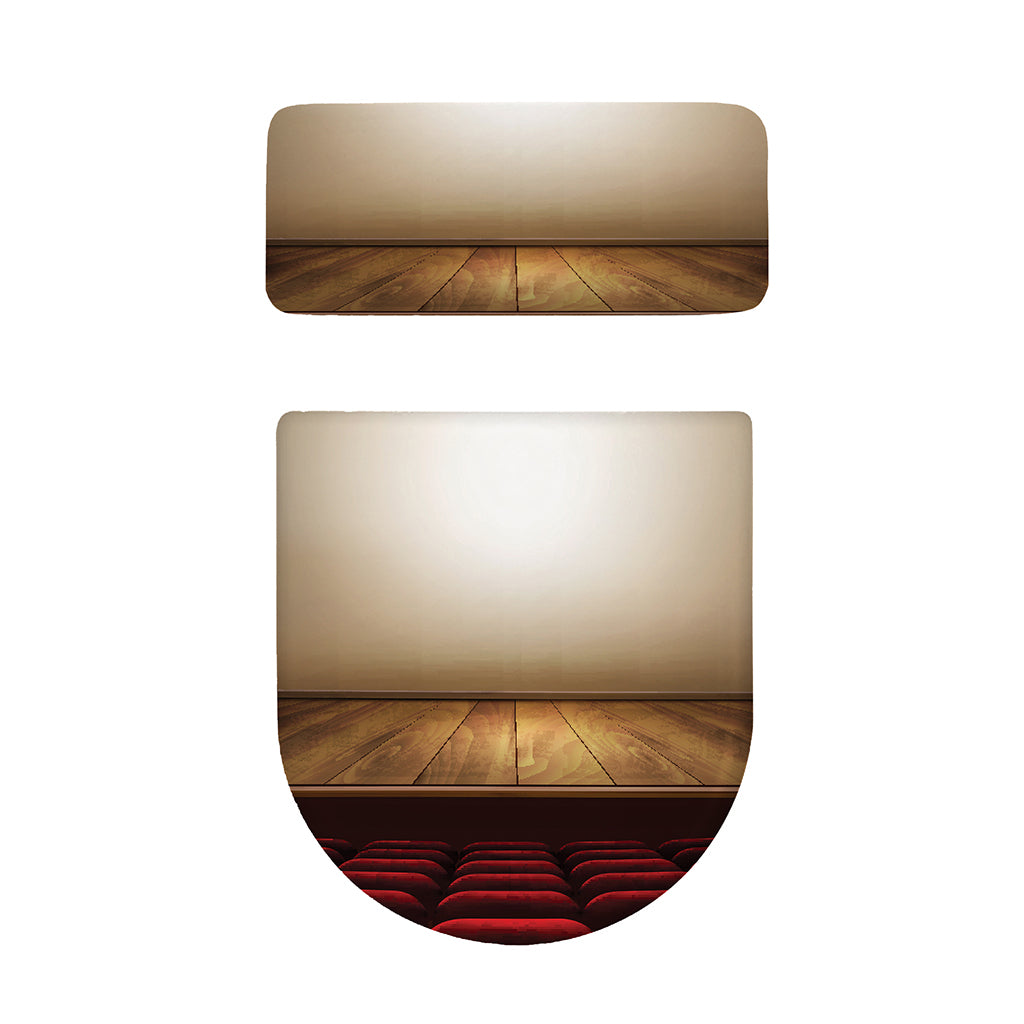 Theater Stage Print Toilet Lid And Tank Cover Set