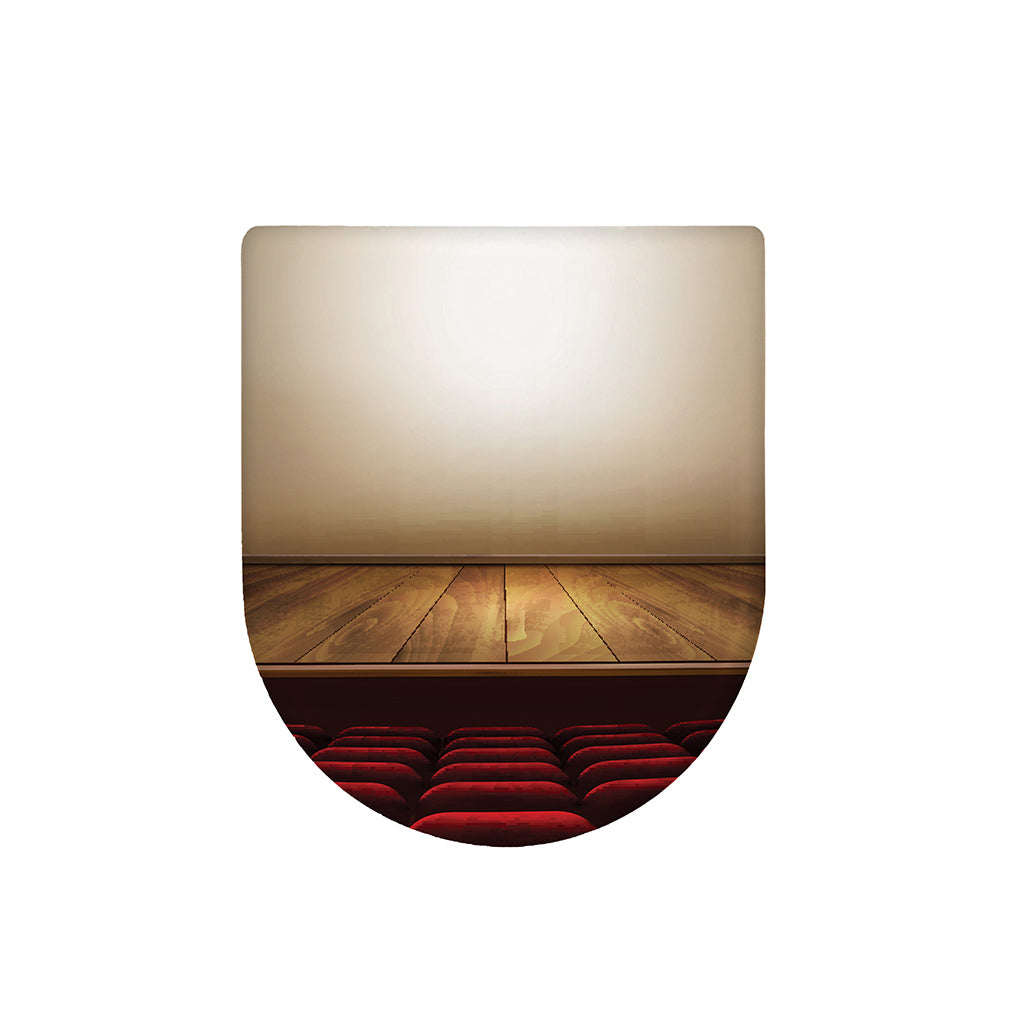 Theater Stage Print Toilet Lid Cover
