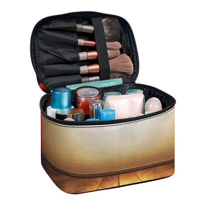Theater Stage Print Travel Makeup Bag