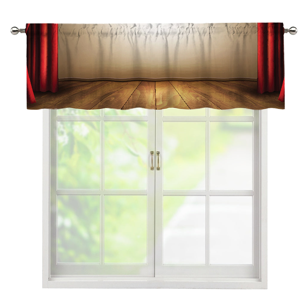 Theater Stage Print Window Valance