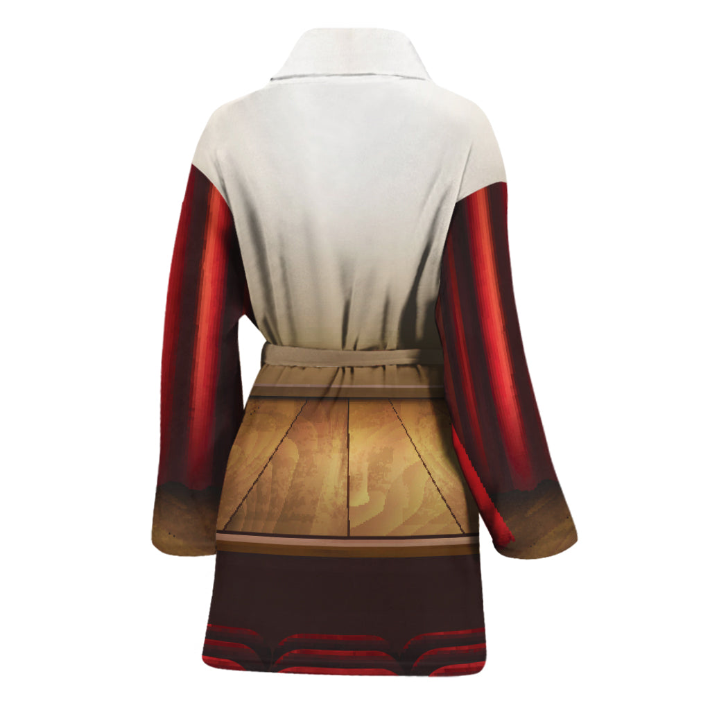 Theater Stage Print Women's Bathrobe
