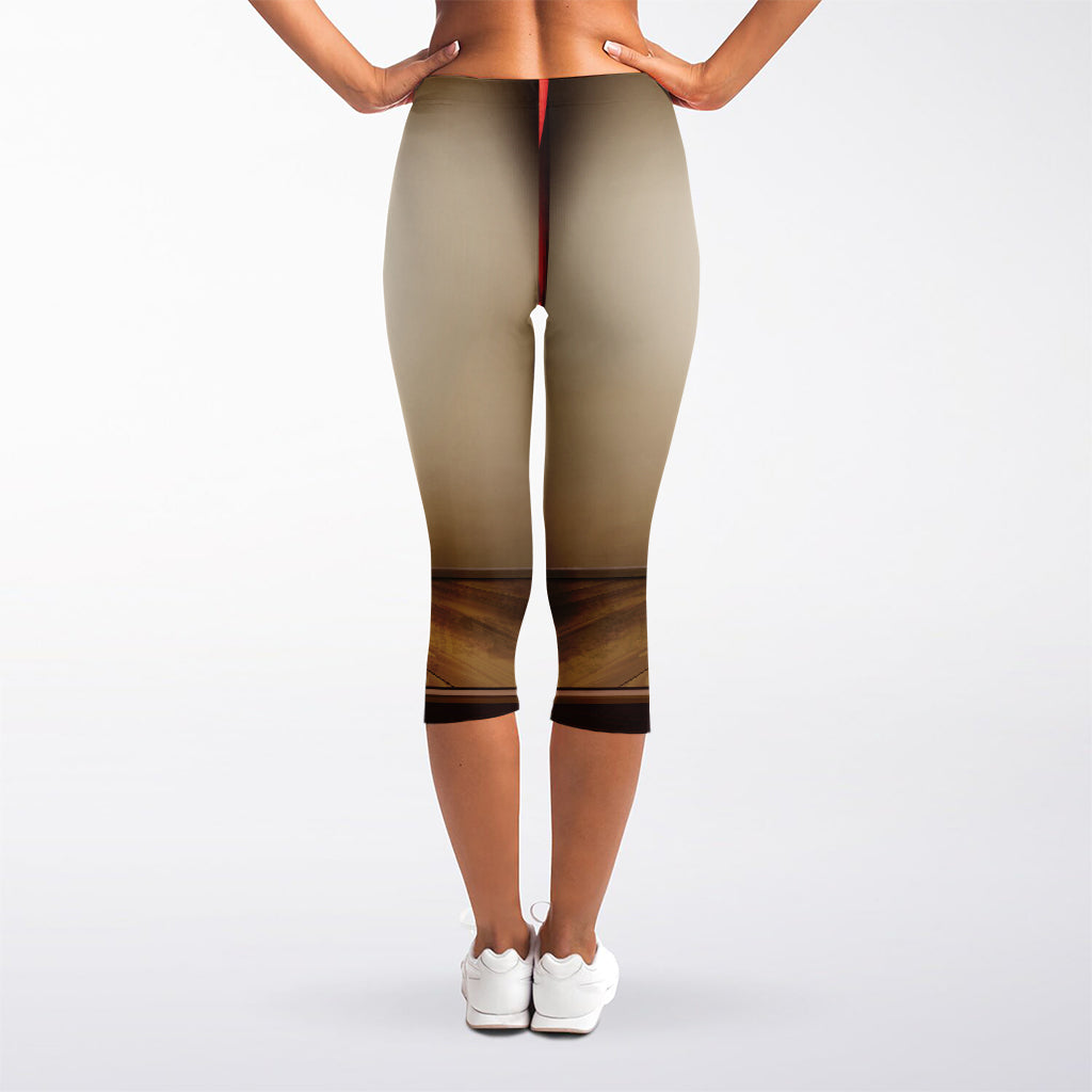 Theater Stage Print Women's Capri Leggings
