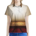 Theater Stage Print Women's Polo Shirt