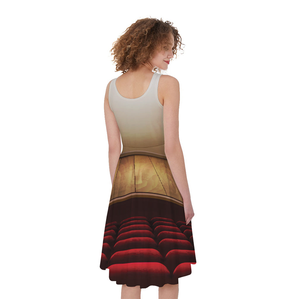 Theater Stage Print Women's Sleeveless Dress