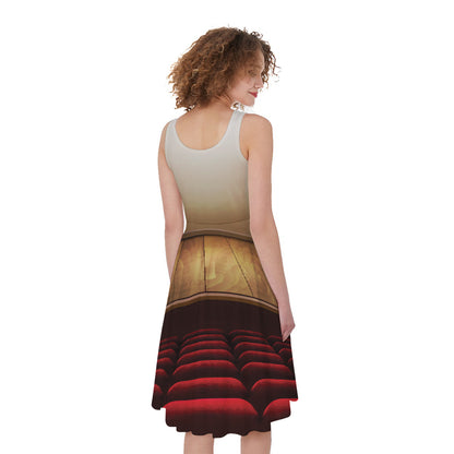 Theater Stage Print Women's Sleeveless Dress