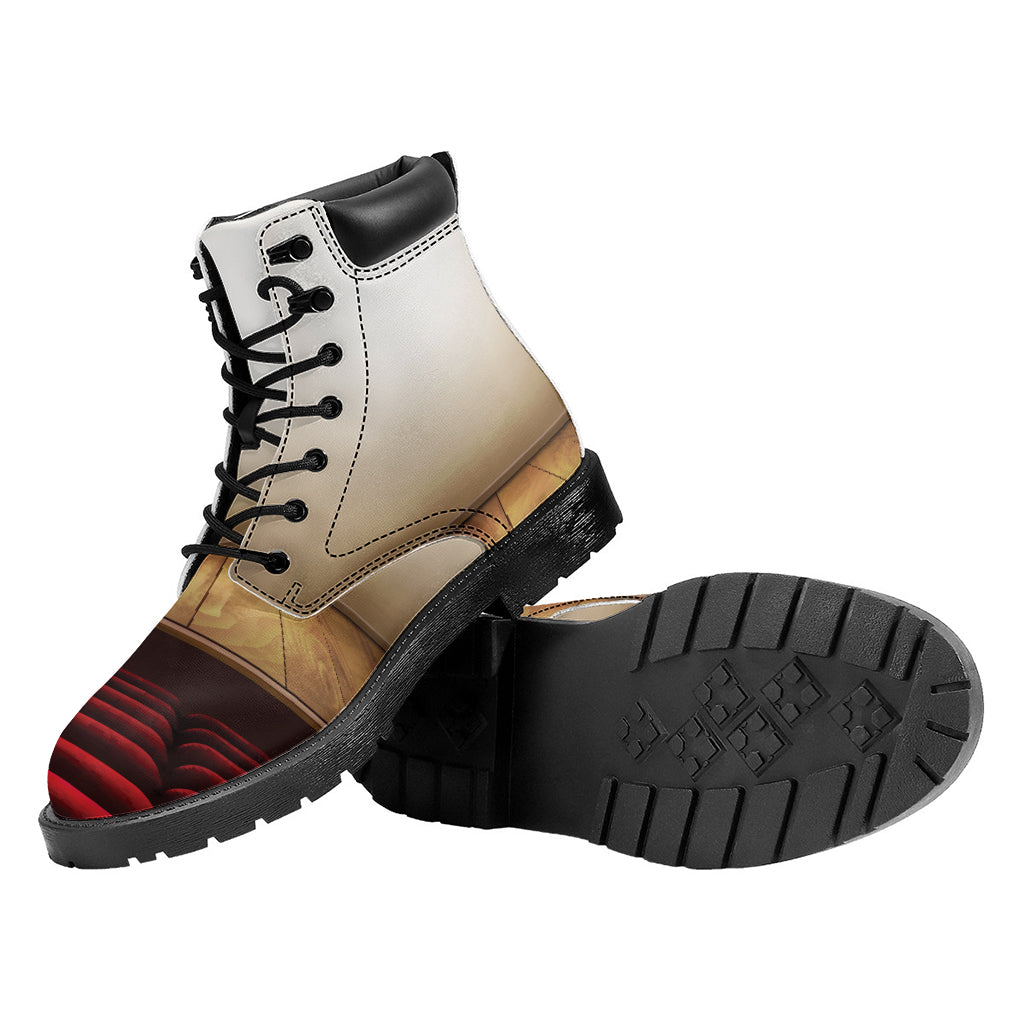 Theater Stage Print Work Boots