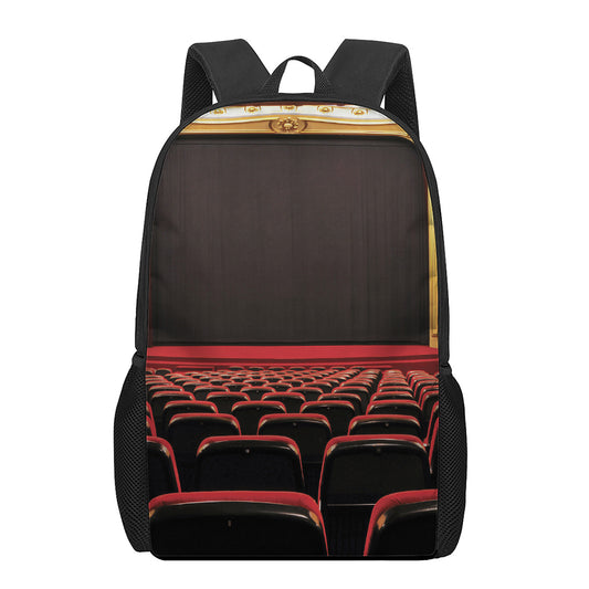 Theatre Stage Print 17 Inch Backpack
