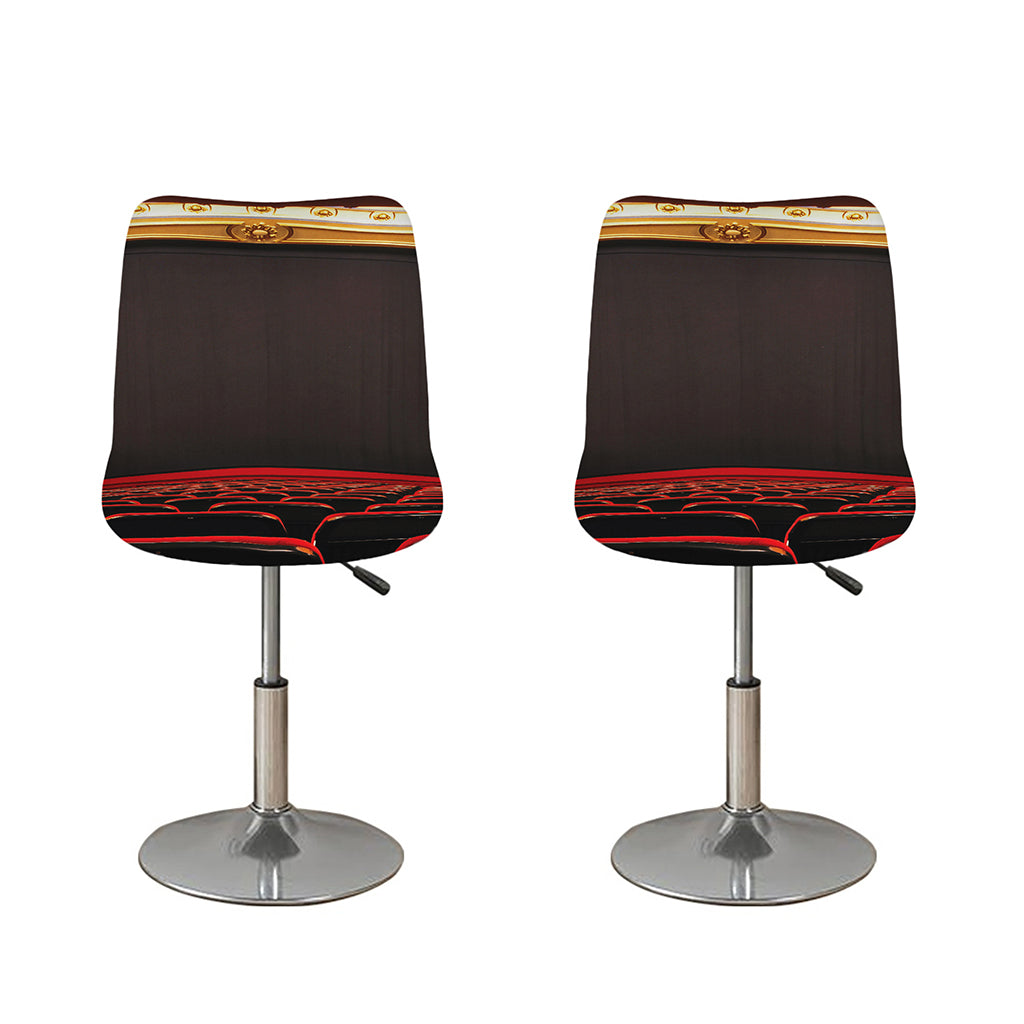 Theatre Stage Print Bar Stool Covers
